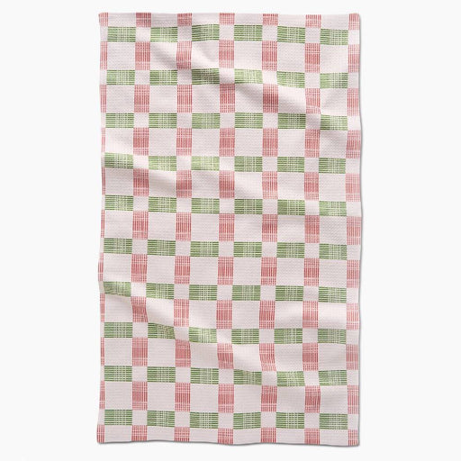 Be Merry Plaid Tea Towel HOME & GIFTS - Tabletop + Kitchen - Kitchen Decor Geometry
