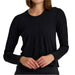 Free Fly Women's Ribbed Bamboo Top - Black WOMEN - Clothing - Tops - Long Sleeved Free Fly Apparel