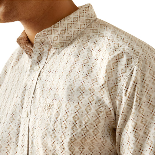 Ariat Men's Carlo Classic Sand Print Button Down Shirt MEN - Clothing - Shirts - Short Sleeve Ariat Clothing