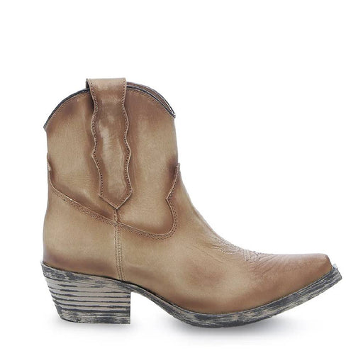 Circle G Embroidery Almond J Toe Booties WOMEN - Footwear - Boots - Western Boots Corral Boots