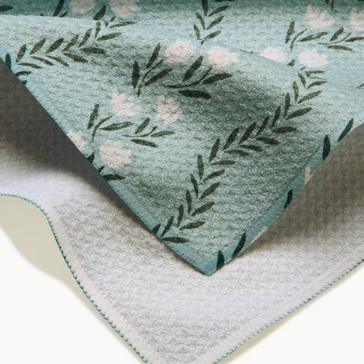 Vintage Floral Stripe Tea Towel HOME & GIFTS - Tabletop + Kitchen - Kitchen Decor Geometry