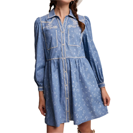 Embroidered Western Floral Dress WOMEN - Clothing - Dresses Listicle
