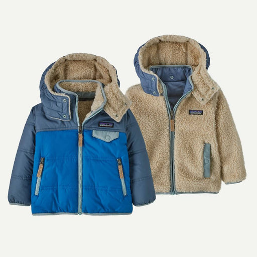 Patagonia Baby Boy's Reversible Tribbles Hoodie - Endless Blue KIDS - Boys - Clothing - Outerwear - Jackets Patagonia
