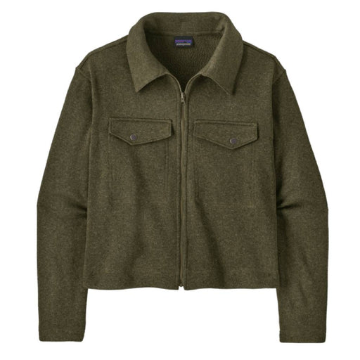 Patagonia Women's Better Sweater Zippered Chore Jacket - Basin Green WOMEN - Clothing - Outerwear - Jackets Patagonia