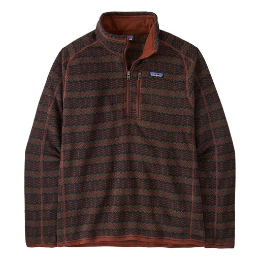 Patagonia Men's 1/4 Zip Better Sweater Pullover - Woven Together/Dried Vanilla MEN - Clothing - Pullovers & Hoodies Patagonia