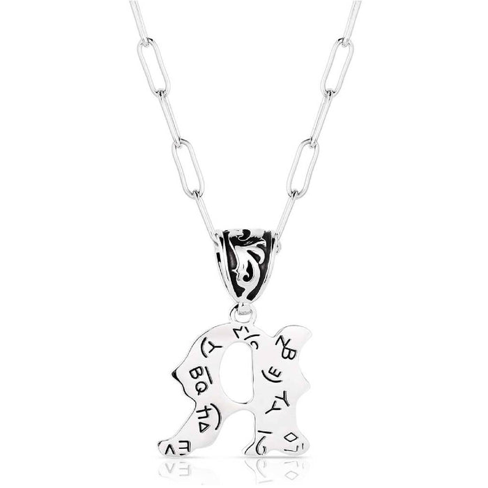 Montana Silversmiths Western Initial Necklace - R WOMEN - Accessories - Jewelry - Necklaces Montana Silversmiths