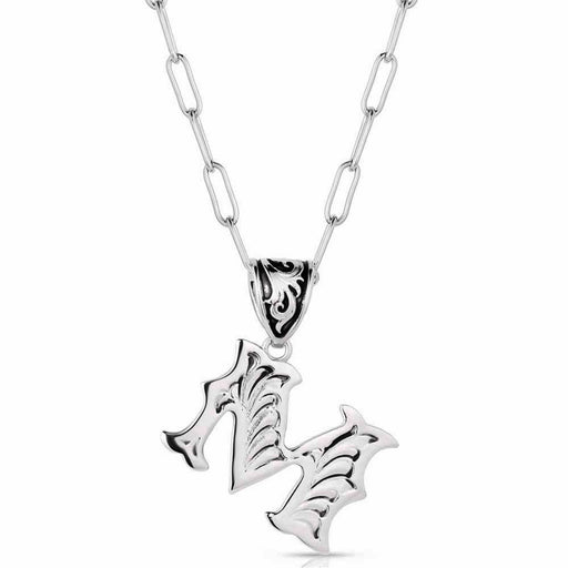 Montana Silversmiths Western Initial Necklace - M WOMEN - Accessories - Jewelry - Necklaces Montana Silversmiths