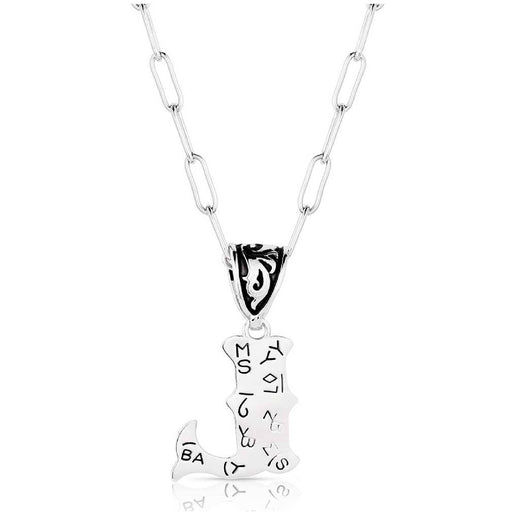 Montana Silversmiths Western Initial Necklace - L WOMEN - Accessories - Jewelry - Necklaces Montana Silversmiths