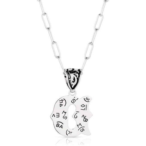 Montana Silversmiths Western Initial Necklace - D WOMEN - Accessories - Jewelry - Necklaces Montana Silversmiths