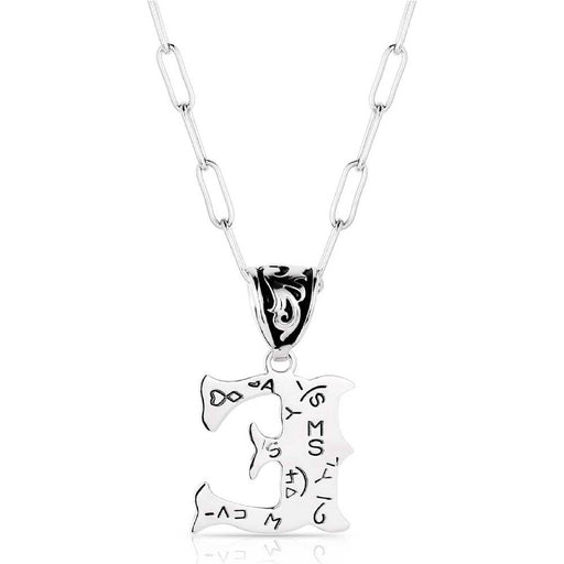 Montana Silversmiths Western Initial Necklace - E WOMEN - Accessories - Jewelry - Necklaces Montana Silversmiths
