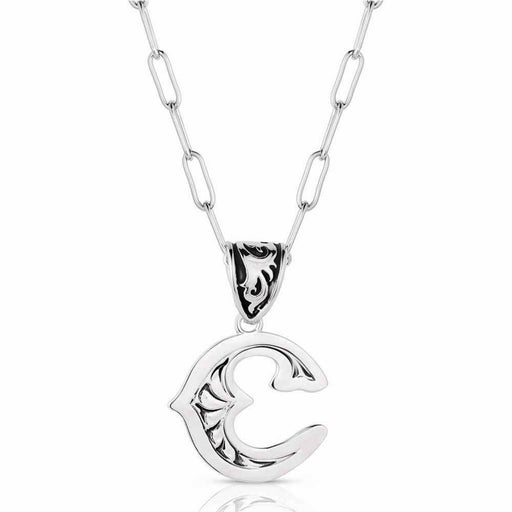 Montana Silversmiths Western Initial Necklace - C WOMEN - Accessories - Jewelry - Necklaces Montana Silversmiths