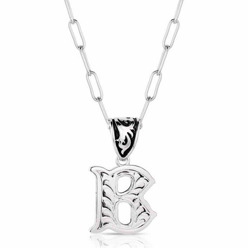 Montana Silversmiths Western Initial Necklace - B WOMEN - Accessories - Jewelry - Necklaces Montana Silversmiths