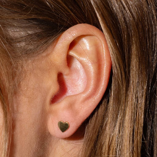 Annie Gold Hearts Stud Earrings WOMEN - Accessories - Jewelry - Earrings Taylor Elliott Designs