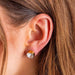 Maren Gold Bezel Gems Stud Earrings WOMEN - Accessories - Jewelry - Earrings Taylor Elliott Designs