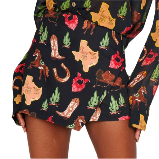 Show Me Your Mumu Texas Hold Em' Spencer Skort WOMEN - Clothing - Skirts SHOW ME YOUR MUMU