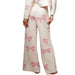 Bow Print Cozy PJ Bottom - Off White/Pink WOMEN - Clothing - Loungewear Blue B