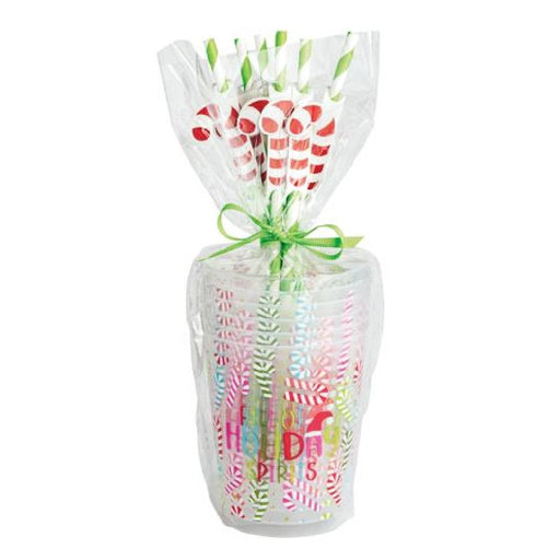 Mud Pie Full Of Holiday Spirits Holiday Party Cup Set HOME & GIFTS - Tabletop + Kitchen - Drinkware + Glassware Mud Pie