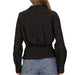 Fitted Button Up Crop Top - Black WOMEN - Clothing - Tops - Long Sleeved Lumiere