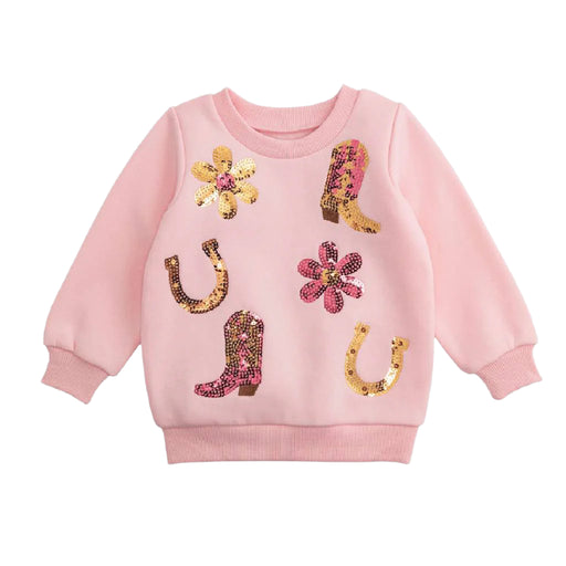 Mud Pie Toddler Girl's Sequin Western Sweatshirt KIDS - Baby - Baby Girl Clothing Mud Pie
