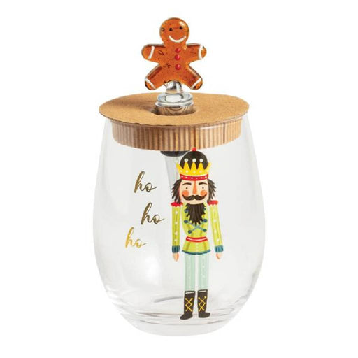 Mud Pie Gingerbread Wine Glass / Bottle Stopper Set HOME & GIFTS - Home Decor - Seasonal Decor Mud Pie