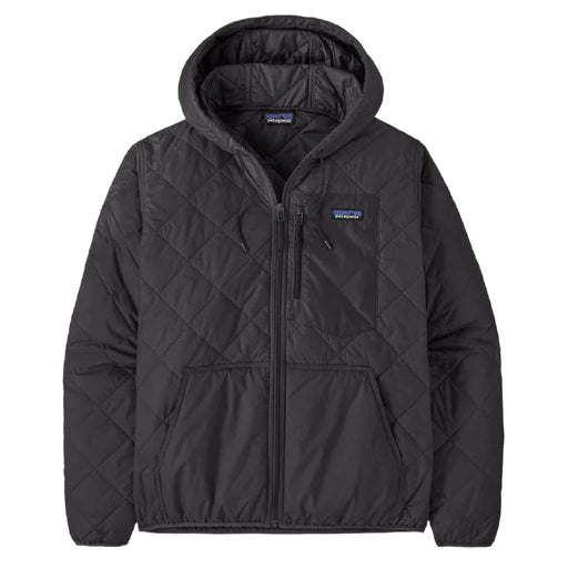 Patagonia Men's Diamond Quilted Bomber Hoodie - Black MEN - Clothing - Outerwear - Jackets Patagonia