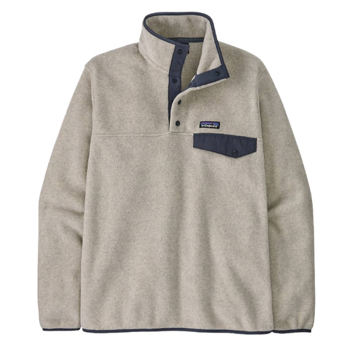 Patagonia Men's Synch Snap T Pullover - Oatmeal Heather/Smolder Blue MEN - Clothing - Pullovers & Hoodies Patagonia