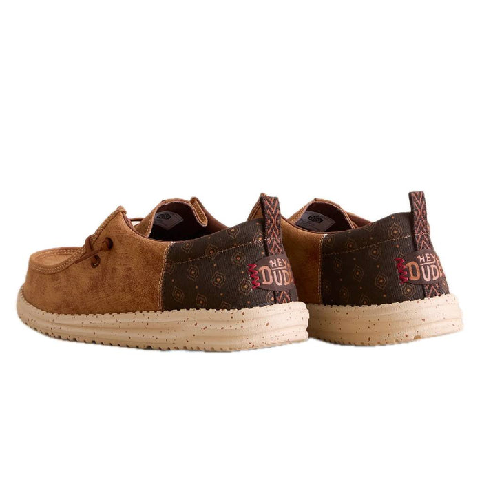 Hey Dude Wally Funk Western Stitch - Argan Brown/Multi MEN - Footwear - Casual Shoes Hey Dude