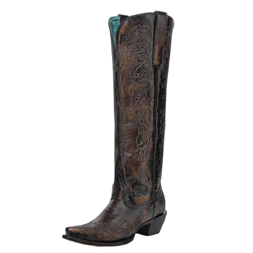 Corral Women's Floral Embroidery Tall Cowboy Boot WOMEN - Footwear - Boots - Western Boots Corral Boots