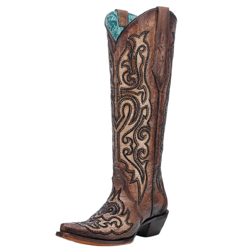 Corral Women's Embroidery/Crystal Cracked Cowboy Boot WOMEN - Footwear - Boots - Western Boots Corral Boots