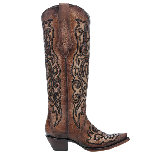 Corral Women's Embroidery/Crystal Cracked Cowboy Boot WOMEN - Footwear - Boots - Western Boots Corral Boots