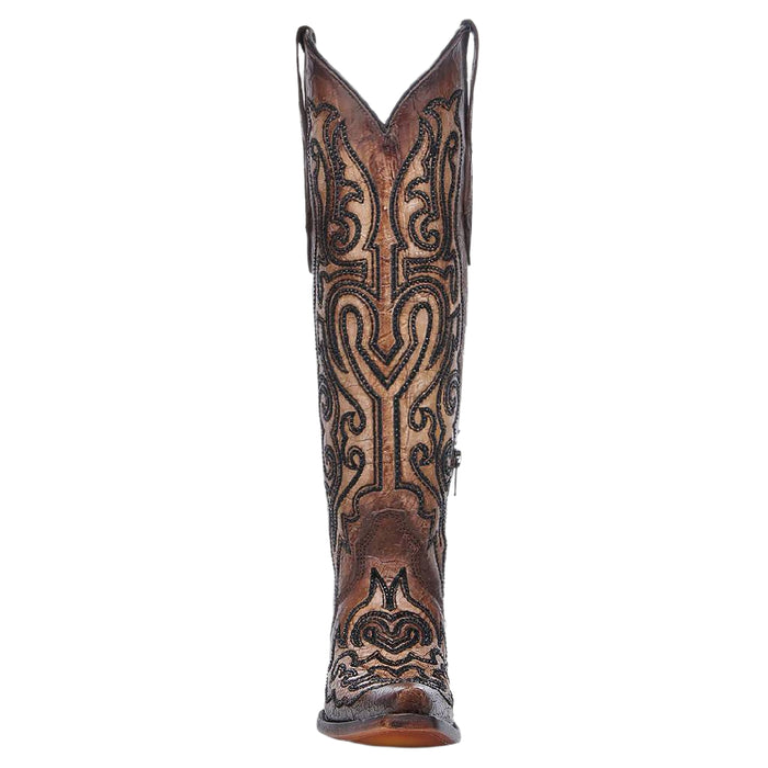 Corral Women's Embroidery/Crystal Cracked Cowboy Boot WOMEN - Footwear - Boots - Western Boots Corral Boots