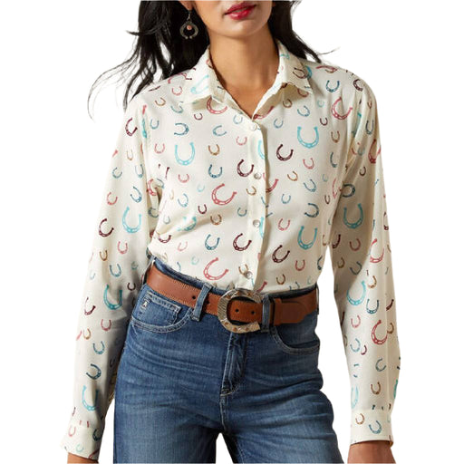 Ariat Women's Homestyle Western Luck Button Down Shirt WOMEN - Clothing - Tops - Long Sleeved Ariat Clothing