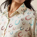 Ariat Women's Homestyle Western Luck Button Down Shirt WOMEN - Clothing - Tops - Long Sleeved Ariat Clothing