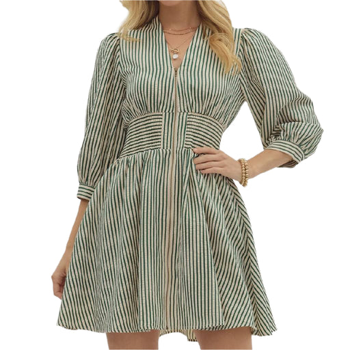 Striped Midi Dress WOMEN - Clothing - Dresses Entro