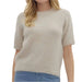 Oatmeal Sweater Knit Top WOMEN - Clothing - Tops - Short Sleeved Entro