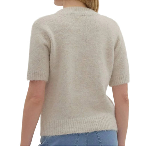 Oatmeal Sweater Knit Top WOMEN - Clothing - Tops - Short Sleeved Entro
