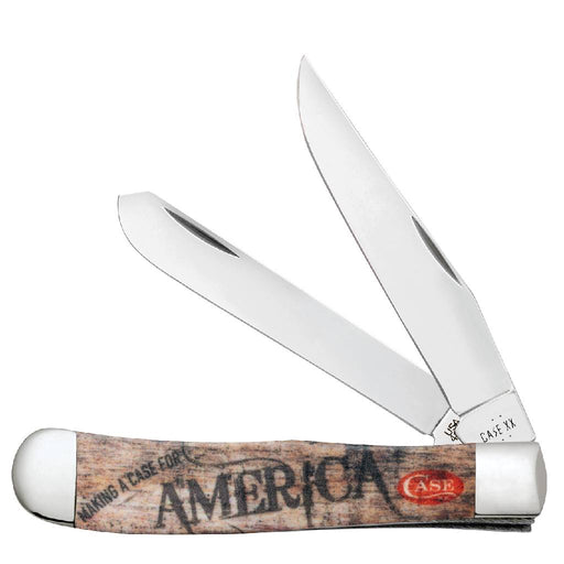 Case Trapper - Smooth White Synthetic Color Infusion Knives W.R. Case