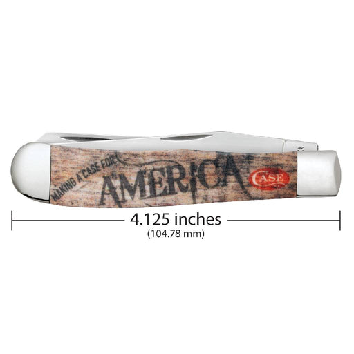 Case Trapper - Smooth White Synthetic Color Infusion Knives W.R. Case