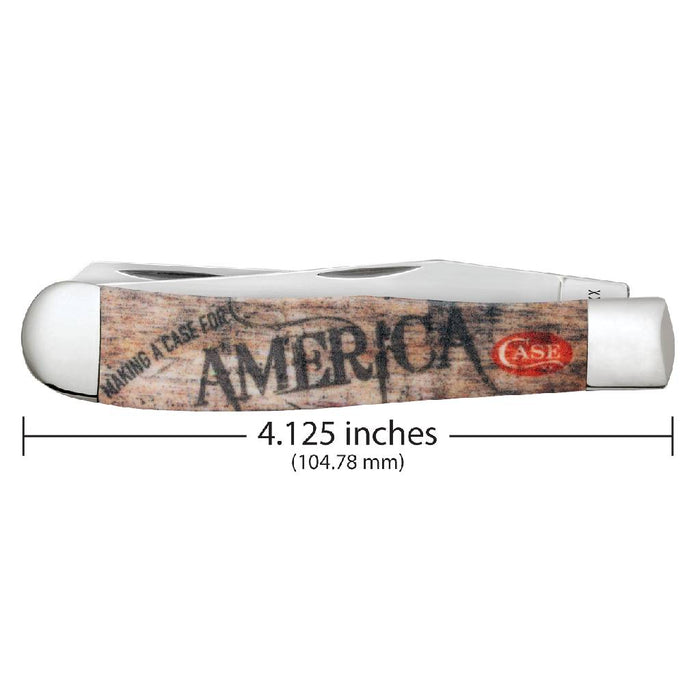 Case Trapper - Smooth White Synthetic Color Infusion Knives W.R. Case
