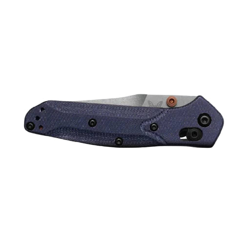 Benchmade Mini Osborne Axis Denim Micarta Lock Knife Knives Benchmade