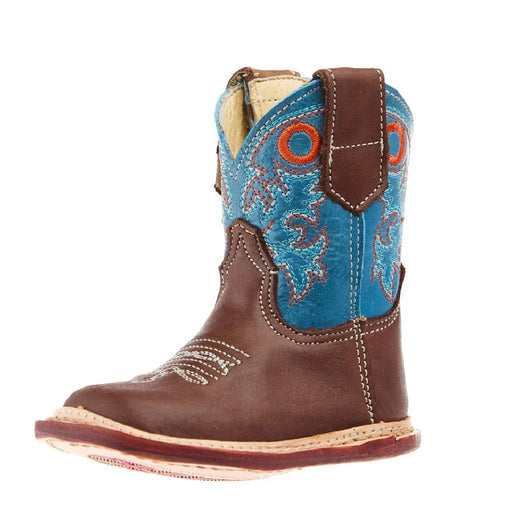 Roper Infant Cowbabies Burnish Brown Leather Boot KIDS - Footwear - Boots Roper Apparel & Footwear