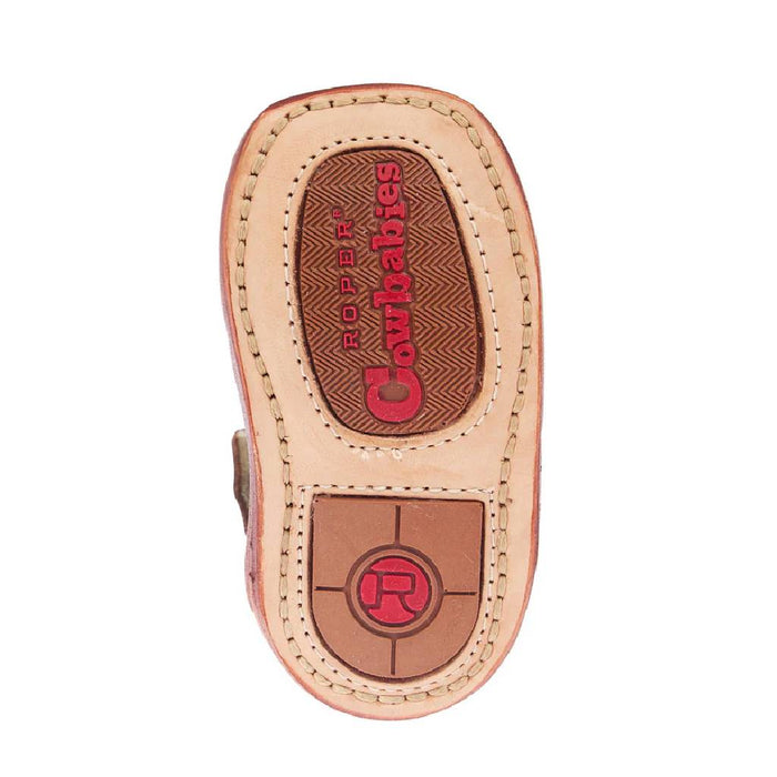 Roper Infant Cowbabies Burnish Brown Leather Boot KIDS - Footwear - Boots Roper Apparel & Footwear