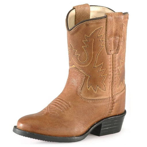 Old West Youth Tan Canyon Leather Boot KIDS - Footwear - Boots Jama Corporation