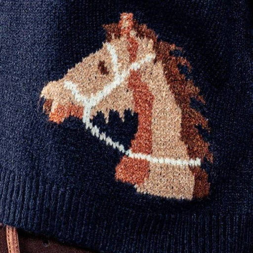 Western Horse Cropped Cardigan - Navy WOMEN - Clothing - Sweaters & Cardigans Urban Daizy