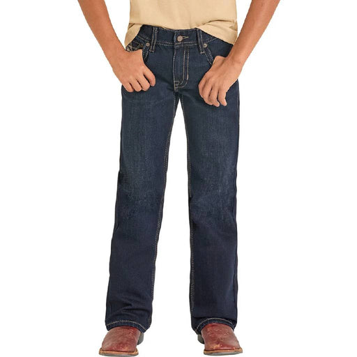 Rock & Roll Denim Boy's Raised Denim Embroidered Boot Cut Jean KIDS - Boys - Clothing - Jeans Panhandle