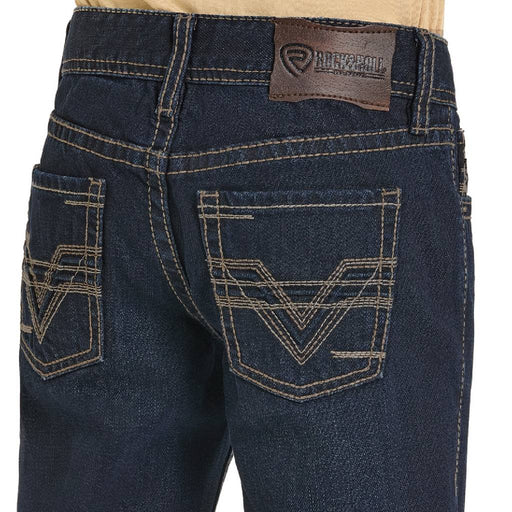 Rock & Roll Denim Boy's Raised Denim Embroidered Boot Cut Jean KIDS - Boys - Clothing - Jeans Panhandle