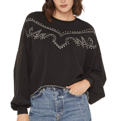 Rock & Roll Denim Women's Embroidered Sweatshirt WOMEN - Clothing - Pullovers & Hoodies Panhandle