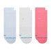 Stance Women's 3 Pack Icon Quarter Crew Socks - Periwinkle WOMEN - Clothing - Intimates & Hosiery Stance
