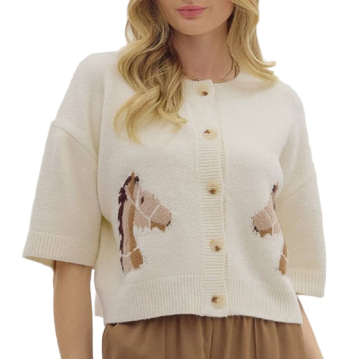 Horse Sweater Top WOMEN - Clothing - Sweaters & Cardigans Entro