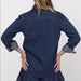 Sage The Label Magnolia Blanket Stitch Denim Shirt WOMEN - Clothing - Tops - Long Sleeved Sage The Label